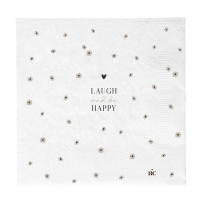 Papírové ubrousky White/Laugh and be Happy