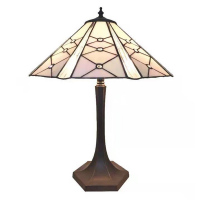 Stolní lampa Tiffany Růžová