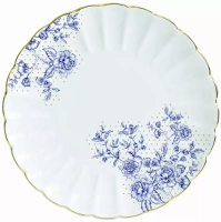 Porcelánový dezertní talíř Blue Peonies