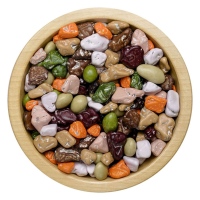 Čokoládové kamínky v barevné krustě 100g