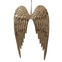 Závěsná Andělská křídla zlatá - střední
