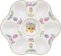 Porcelánový tácek na velikonoční vajíčka Spring Bloom