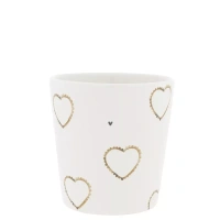 Keramický hrnek - Cup White/Hearts allround