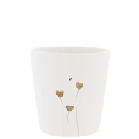 Keramický hrnek - Cup White/Hearts in bloom