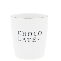 Keramický hrnek - Mug XL White natural shape Chocolate