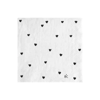 Papírové ubrousky Hearts all-over