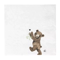 Papírová ubrousky Mistletoe Bear