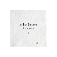 Papírové ubrousky Mistletoe kisses