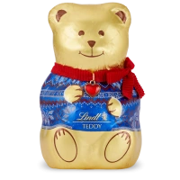 Zlatý Medvídek TEDDY ve svetru, mléčná čokoláda 200g